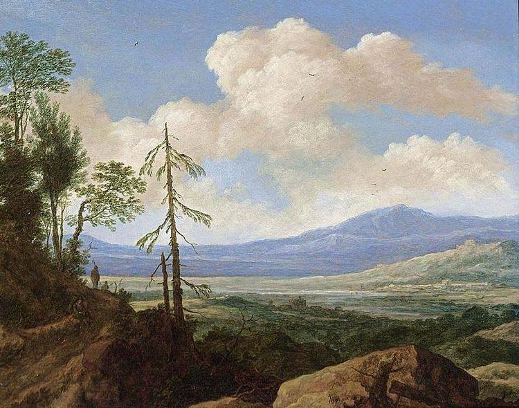 Pieter de Molijn Panoramic Hilly Landscape oil painting image